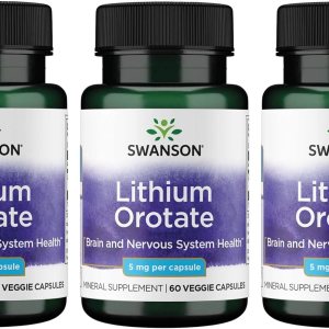 Swanson Orotato de litio antioxidante estado de ánimo bienestar emocional comportamiento suplemento de apoyo de memoria 5 mg 60 cápsulas vegetales Swanson Orotato de litio antioxidante estado de ánimo bienestar emocional comportamiento suplemento de apoyo de memoria 5 mg 60 cápsulas vegetales