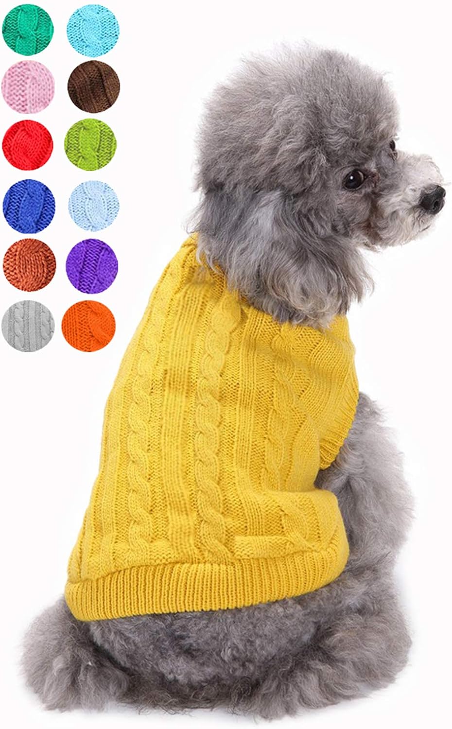 Suéter cálido para mascotas, gatos, cachorros y perros grandes, medianos o pequeños, para machos y hembras
