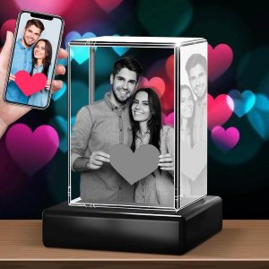 TIMETRACE Foto de cristal 3D, cristal personalizado con foto y mensaje grabados, regalos personalizados TIMETRACE Foto de cristal 3D, cristal personalizado con foto y mensaje grabados, regalos personalizados