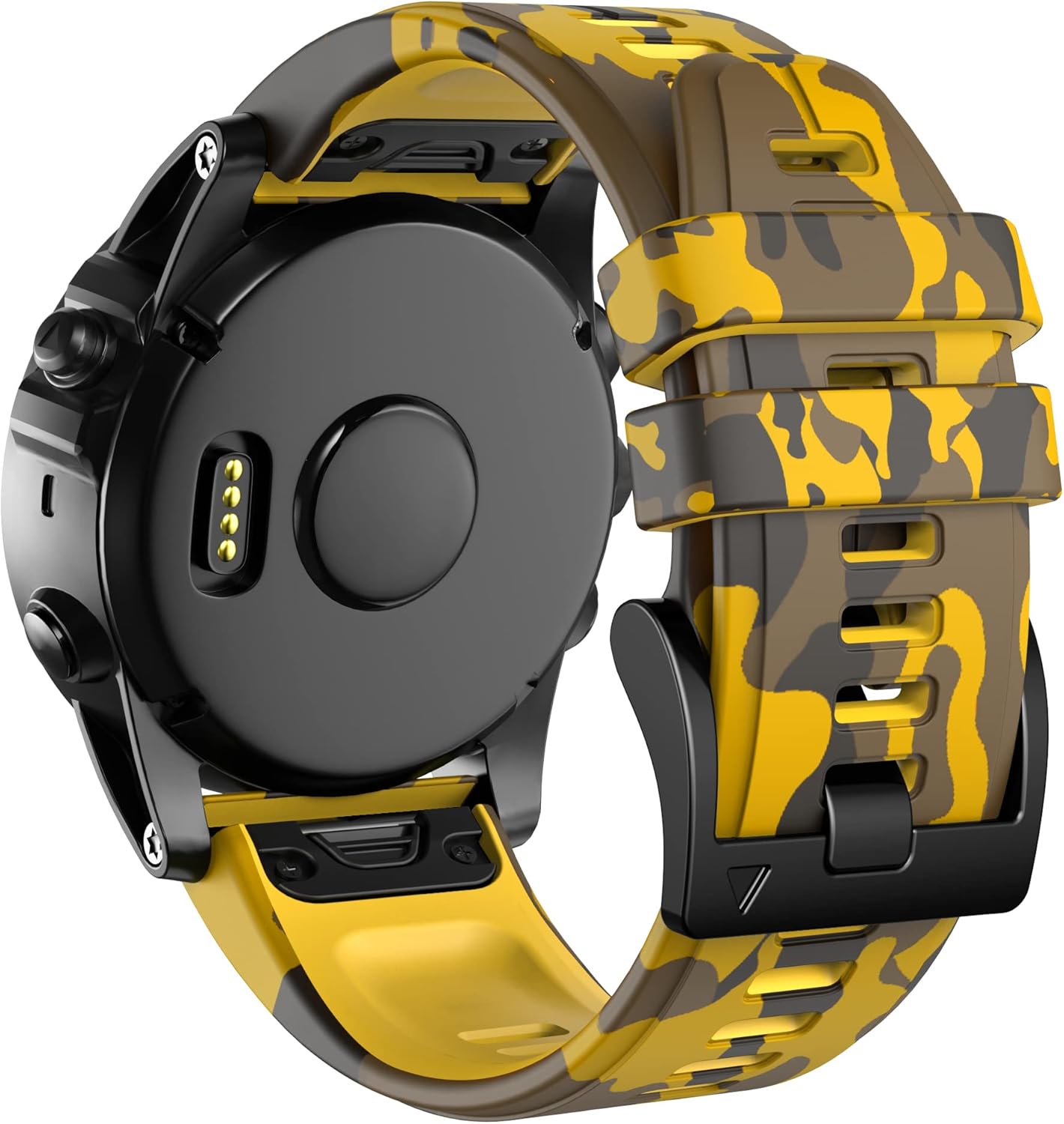 ANCOOL Compatible con Garmin Fenix 6 Bandas, 0.866 pulgadas, repuesto suave para Fenix 5Fenix 6 ProFenix 5 PlusQuatix 6Approach S62, amarillo