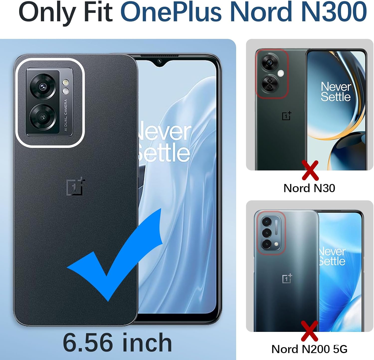 Funda para teléfono N300, funda para OnePlus Nord N300 5G para mujer, bonita funda protectora cuadrada con purpurina femenina elegante retro choque