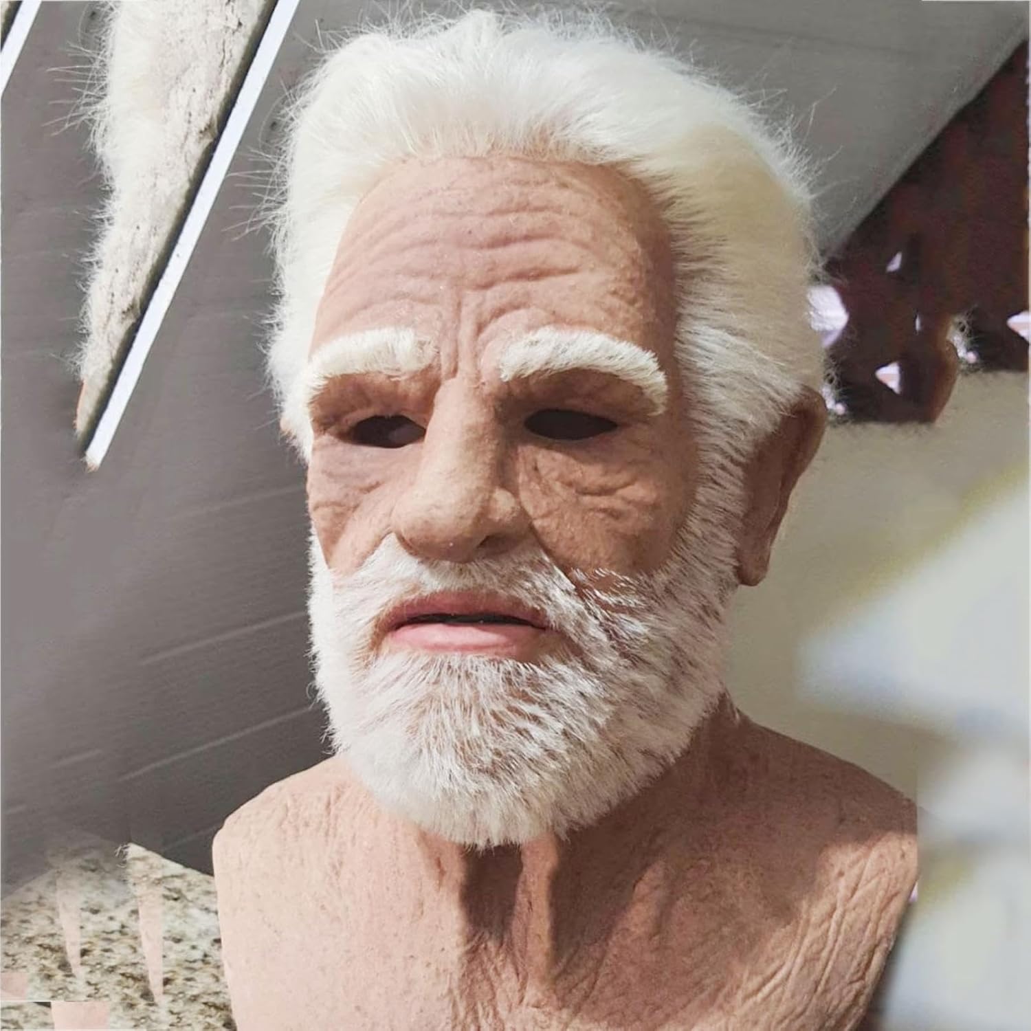 Bagmrteho Máscaras realistas de látex para Halloween, nariz grande, súper suave, antiarrugas, máscara de Halloween para cosplay