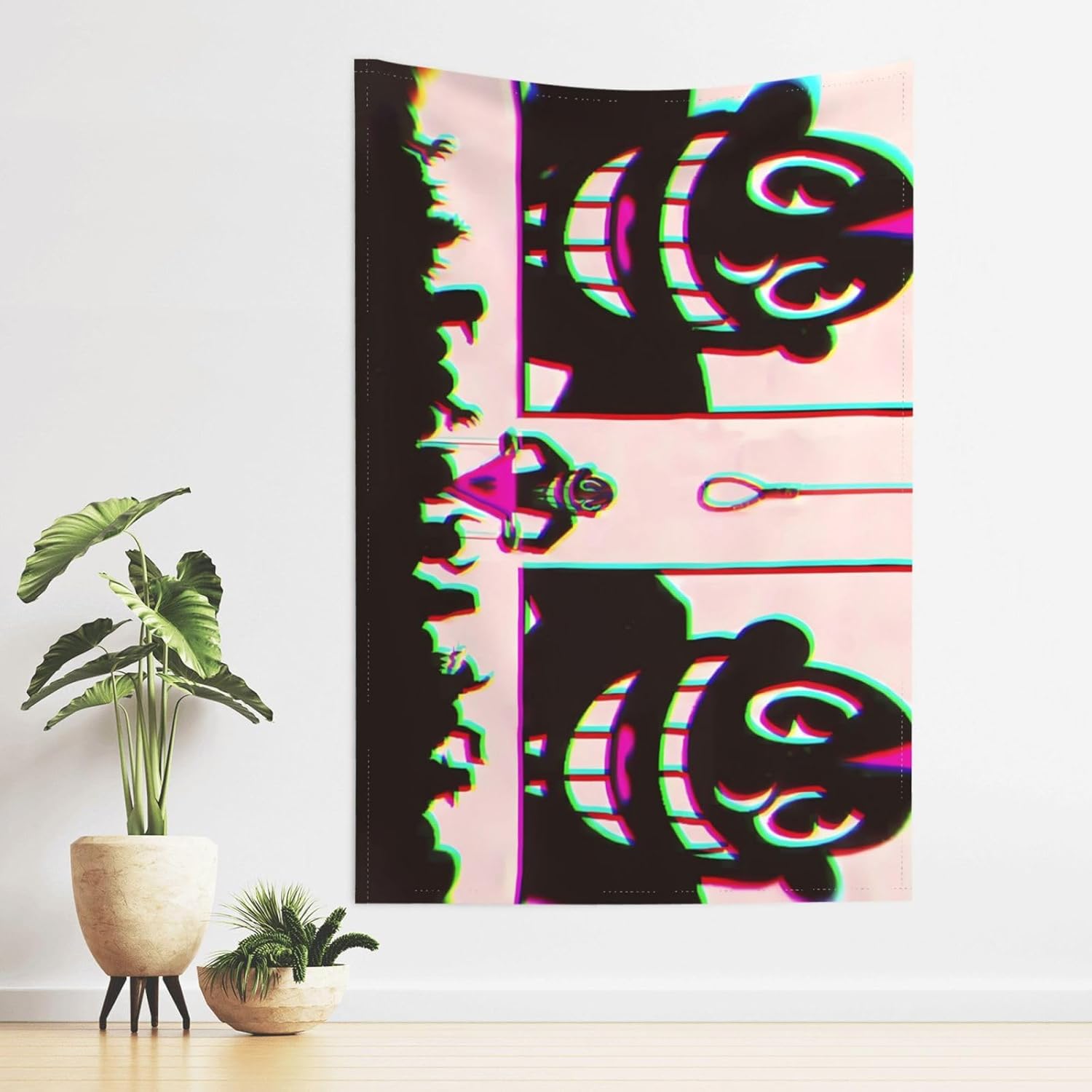 Lil Music Darkie – Tapiz de franela para dormitorio, sala de estar, arte para el hogar, decoración suave para colgar en la pared, 60 x 40 pulgadas