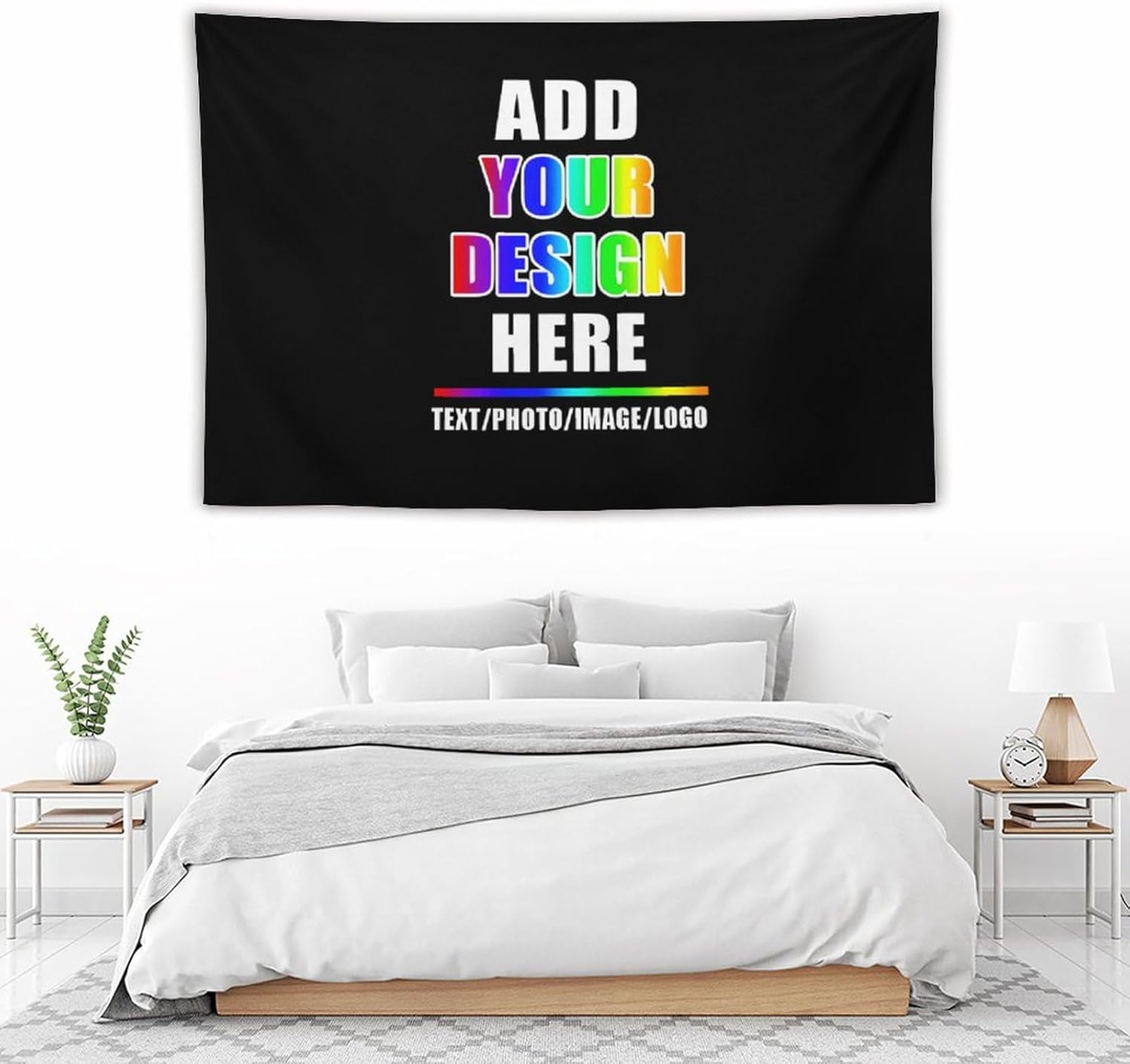 Imágenes de carga de tapiz personalizadas, tapiz de pared personalizado para dormitorio, telón de fondo de fotos personalizado para Halloween,