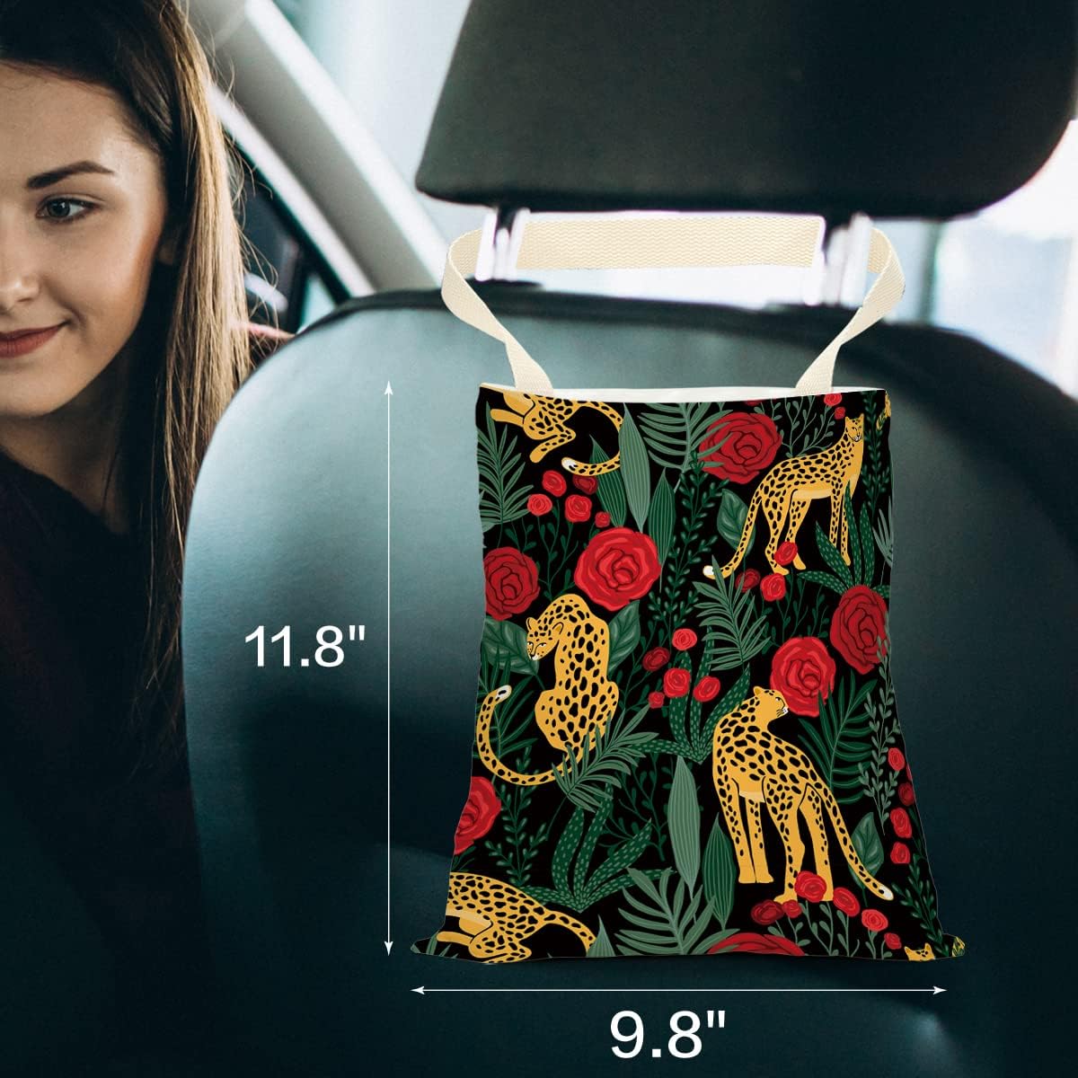 Bolsa de basura para automóvil, bolsa de basura para automóvil, bolsa de basura para colgar en el automóvil, impermeable, organizador de asiento