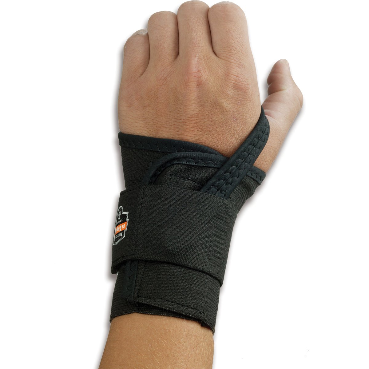 Ergodyne ProFlexMe 4000 – Muñequera de una sola correa, negro, derecho, pequeño