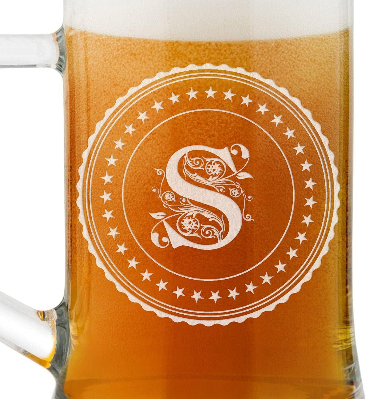 Maverton Taza de cerveza personalizada  Vaso de cerveza  Regalo para hombres  Regalo de cumpleaños para amantes de la cerveza  Vaso de cerveza para