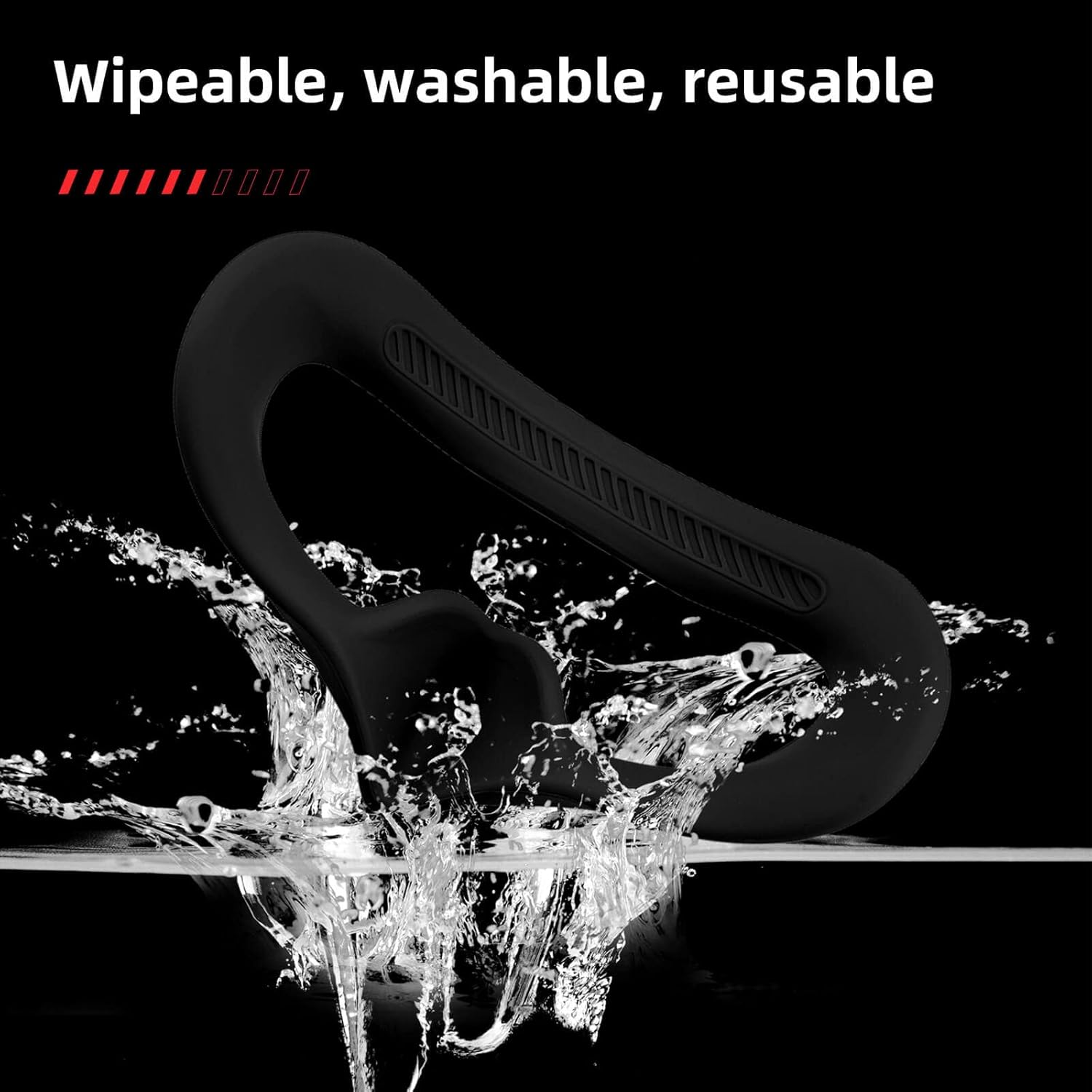 HeiyRC Almohadilla de silicona para gafas DJI AVATA 2 fundas de cojín facial, a prueba de sudor, antideslizante, lavable, accesorios de acolchado