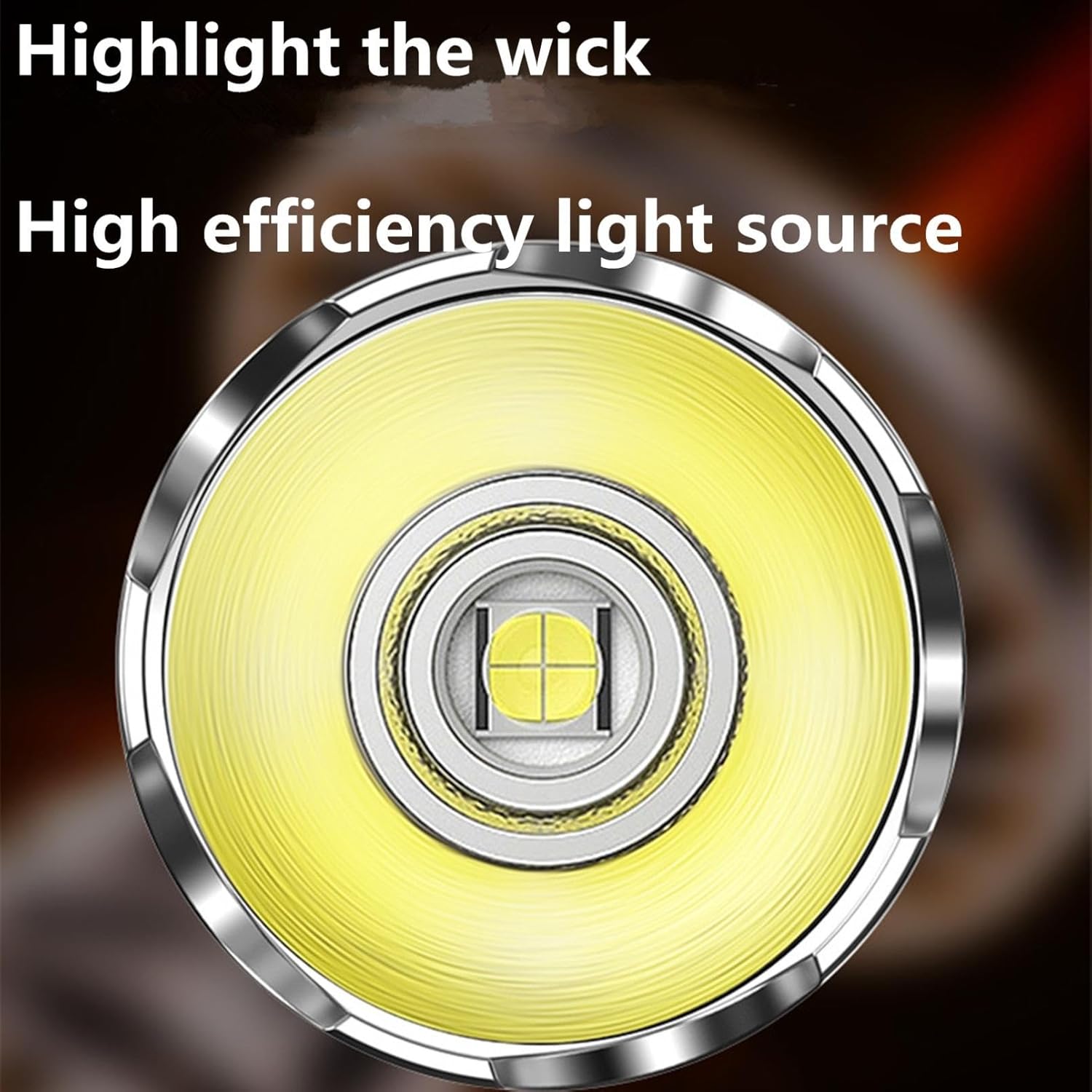Paquete de 2 linternas LED, 100000 lúmenes, linterna súper brillante, zoomable, linterna recargable con 4 modos, potente linterna de mano (paquete