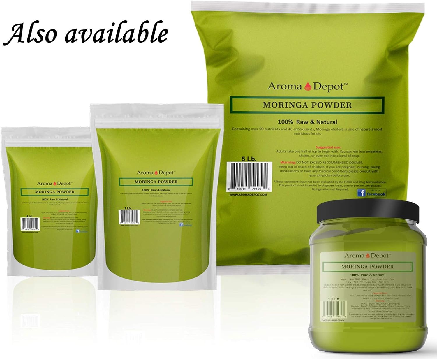 Polvo de moringa de 5 libras. Raíz (Zingiber officinale Roscoe) – Keto natural crudo, vegano, rico en vitamina C – Recomendado para usar en