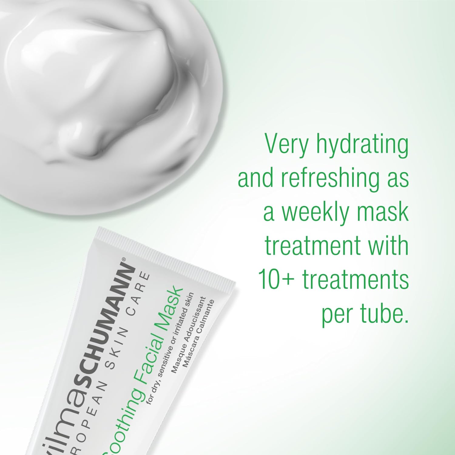 Mascarilla facial calmante – Crema hidratante hidrata la piel seca y sensible – Mascarilla facial, 3.5 onzas3.6 fl oz – Cuidado de la piel de lujo
