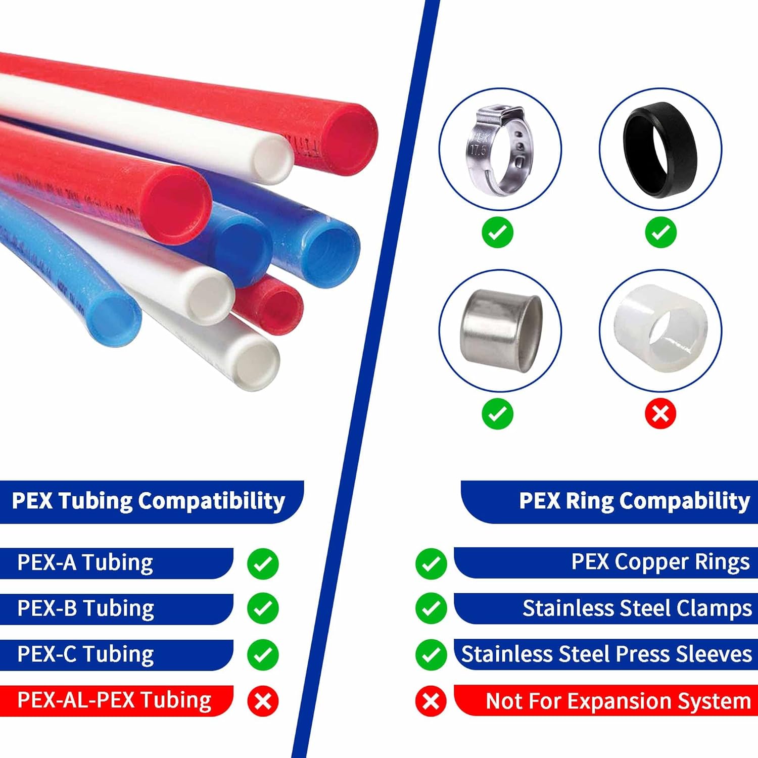 Lidertik – Adaptador de sudor hembra de cobre a Pex de 12 pulgada, 12 pulgada Pex F1807 x 12 pulgada (paquete de 10)