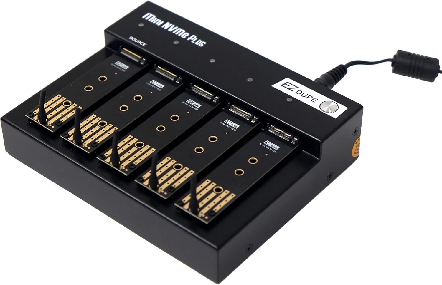 EZ Dupe Duplicador M.2 de 1 a 4 M.2 NVMe  M2 SATA NGFF (PCIeACHI NVMe) llave B, llave M, llave B+M 2230 2242 2260 2280 módulo interno SSD Cloner