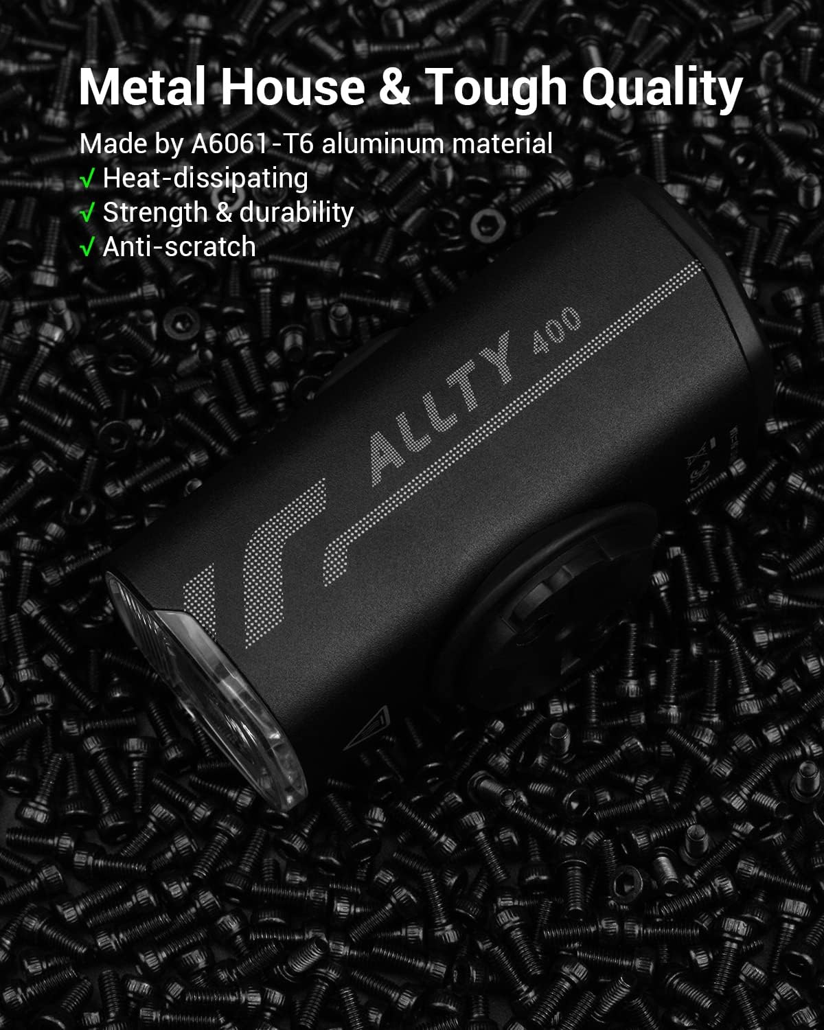 Magicshine Allty – Luces para bicicleta de cercanías Allty 400, Allty 600, Allty 800 Luz de bicicleta de carretera, USB tipo C recargable, IPX7