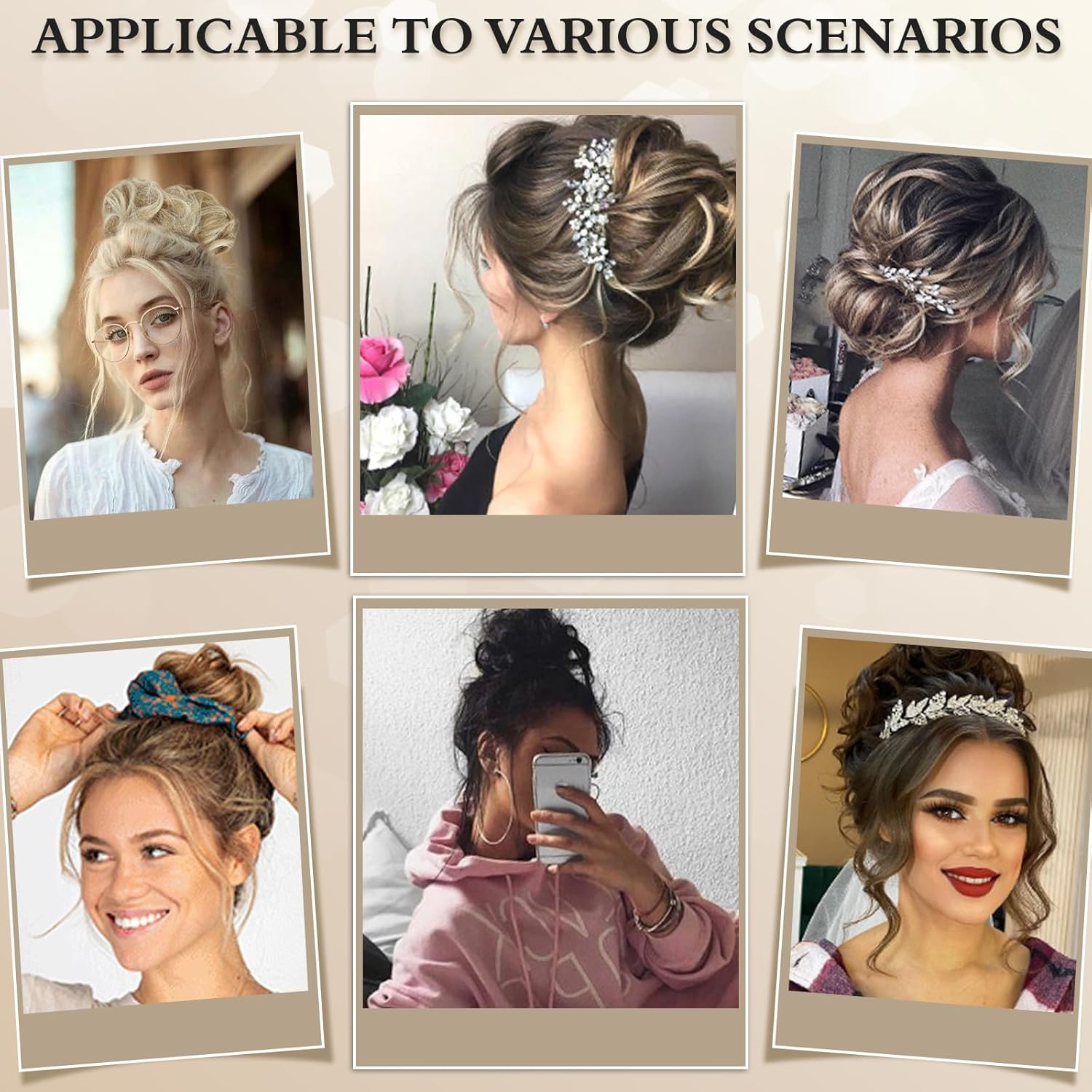 1PSC – Moño desordenado, moño falso, moño humano para mujer, moño desordenado, cola de caballo, extensiones de moño rizado para mujer, moño con clip