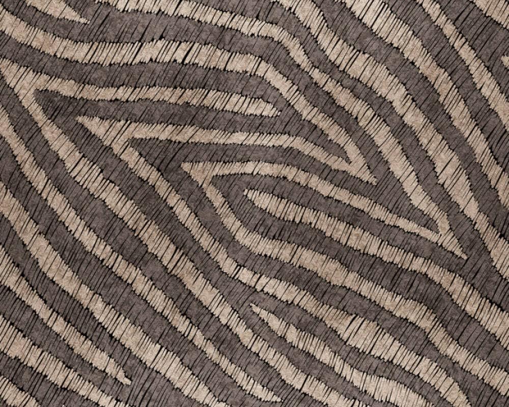 CONCORD WALLCOVERINGS  Papel tapiz abstracto para dormitorio, estampado de cebra, color marrón beige, 63 pulgadas de ancho x 110 pulgadas de alto, 3