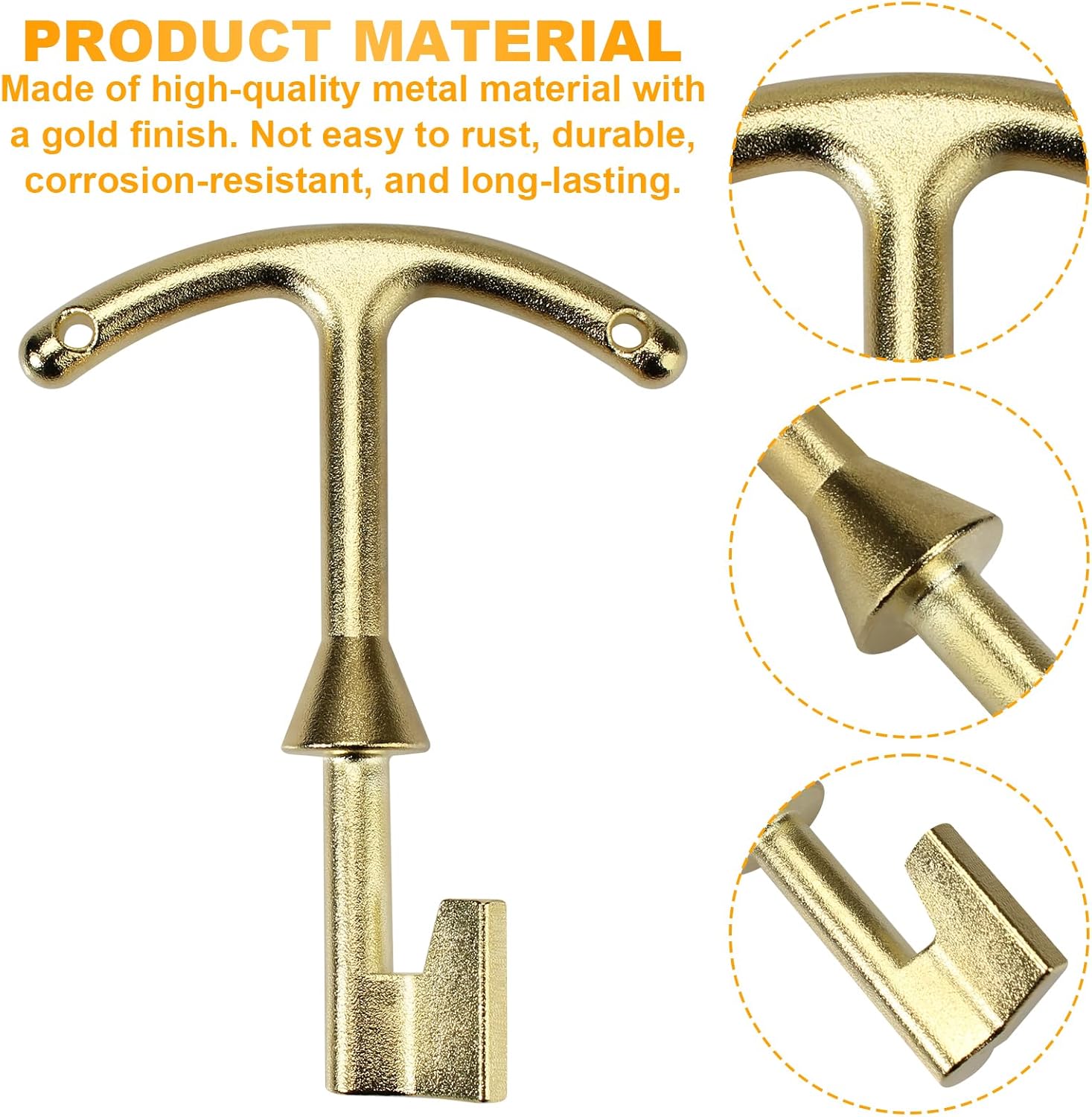 M07001 – Llave de caja de medidor de agua, cubierta de medidor de agua, herramienta de apertura de tapa, llave de caja de medidor de agua, llave de