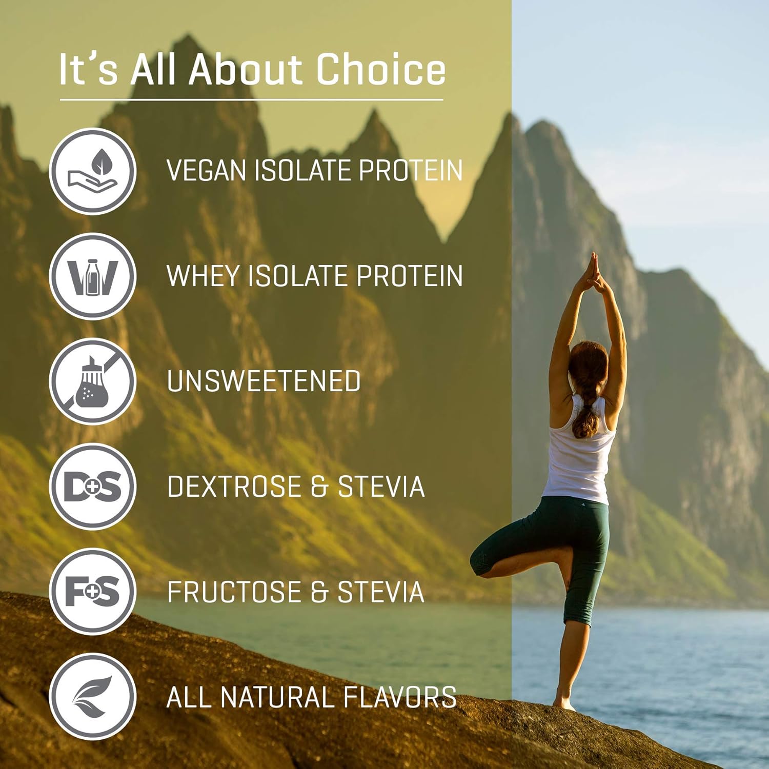 Isolate Protein – Suplemento dietético para mejorar la salud intestinal, apoyo nutricional adicional, todos los ingredientes naturales, sin OMG, sin