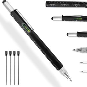 Regalos para hombres, juego de bolígrafos multiherramienta 6 en 1, bolígrafo de herramientas tecnológicas multiherramienta, bolígrafo de Regalos para hombres, juego de bolígrafos multiherramienta 6 en 1, bolígrafo de herramientas tecnológicas multiherramienta, bolígrafo de