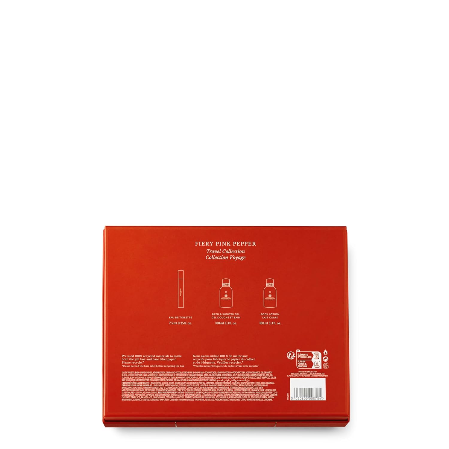 Molton Brown Set de regalo de viaje de pimienta rosa ardiente