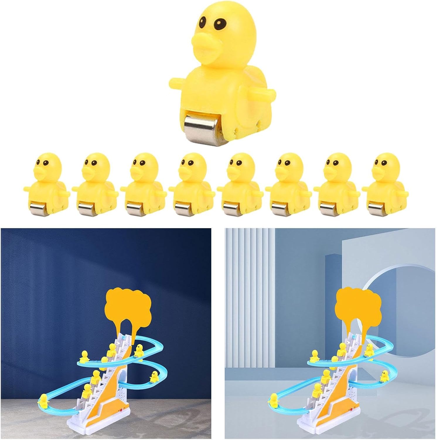 Menolana Piezas de juego de pistas eléctricas, piezas de repuesto para escaleras deslizantes, juguete de repuesto, adorable escaleras, accesorios de