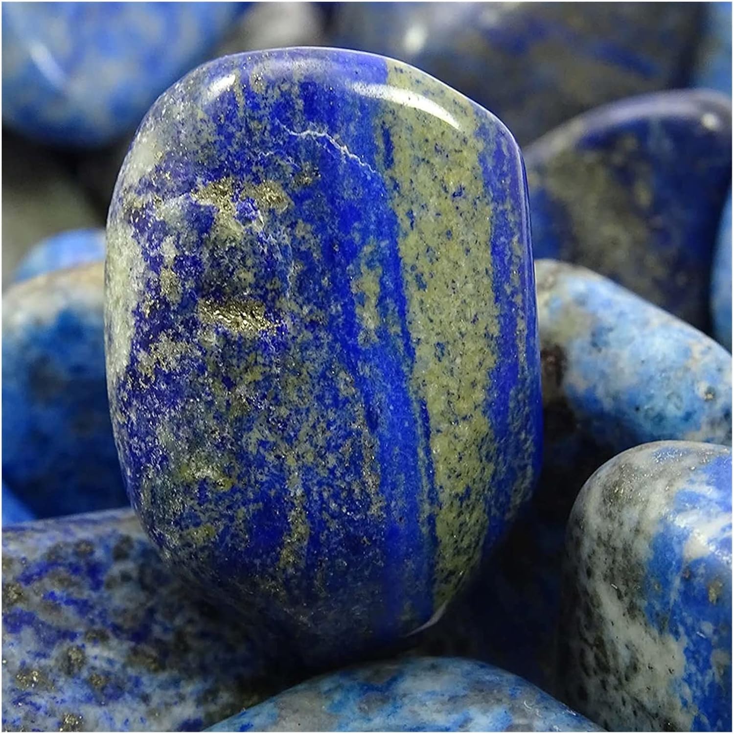 Feng Shui Decorar Piedras Pulidas de Lapislázuli Natural Para Wicca Reiki Cristales Ornamento Piedra Pulida 0.787-1.181 in Natural Rough Jewelry