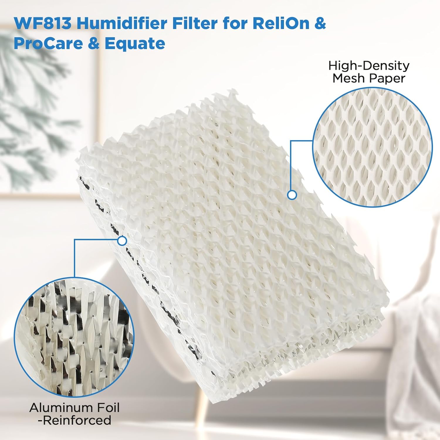Freeboy Wf813 Eqwf813 – Filtros humidificadores de repuesto para Equate Eqwf813 Eq-2119-Ul Relion Rcm832 Rcm-832n Procare Pcwf813 Protec Wf813