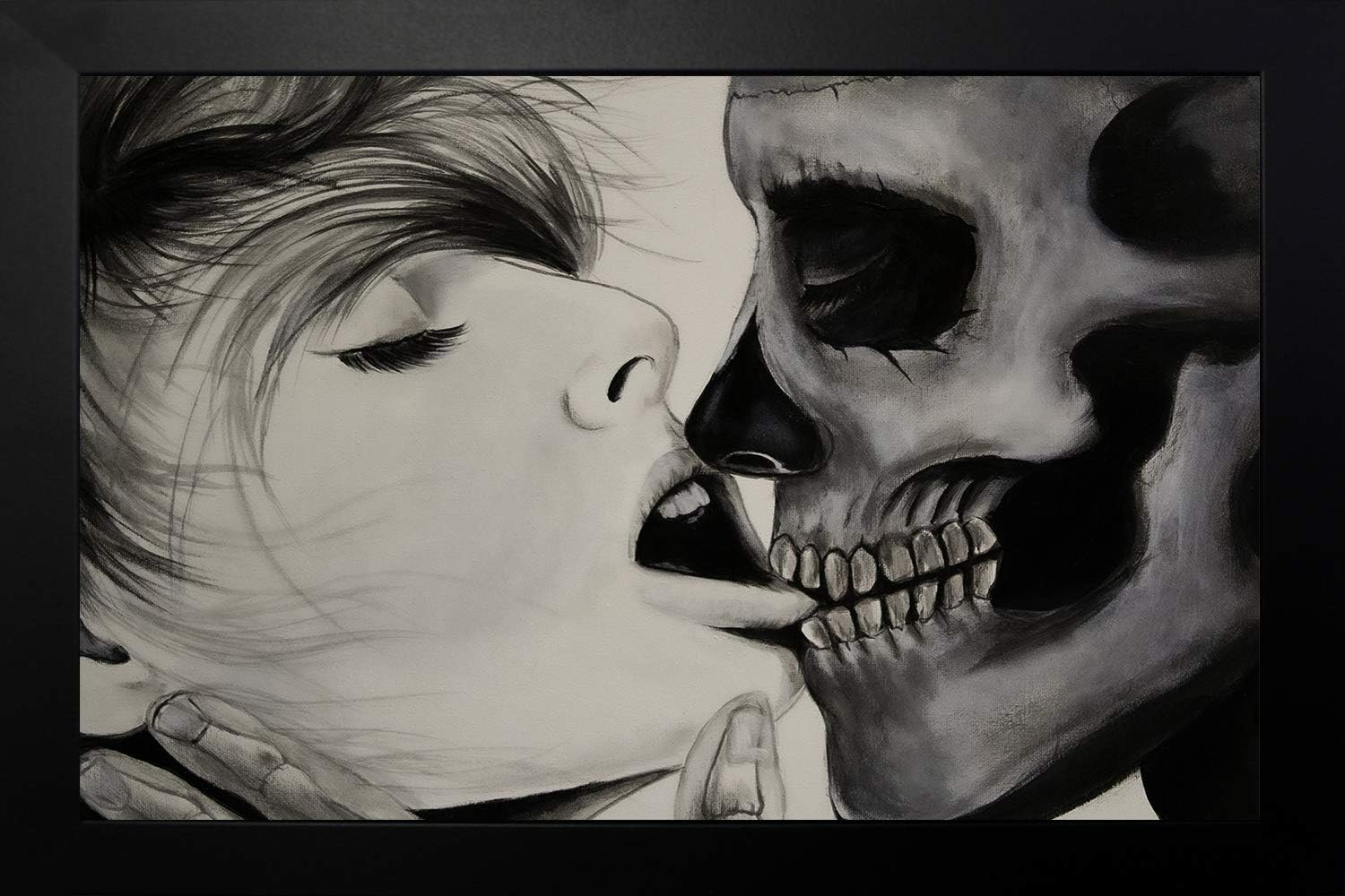 Buyartforless IF EDC454 18×12 1.25 Black Wall Art, Gray