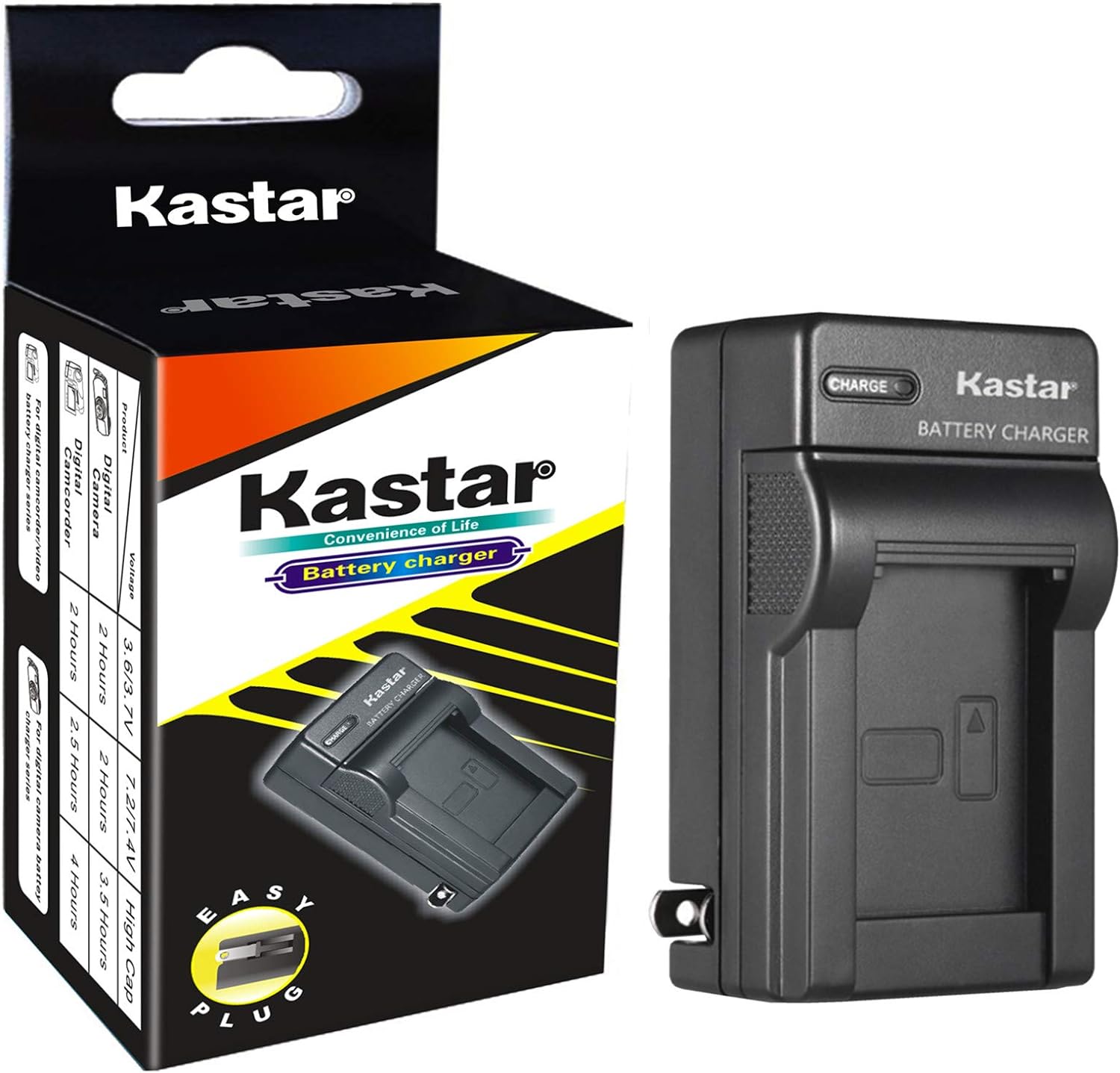 Kastar Cargador de viaje de repuesto para Lumix CGA-S005 CGA-S005A1B CGA-S005E CGA-S005GK DMW-BCC12 Lumix DMC-FX8 DMC-FX9 DMC-FX10 DMC-FX12 DMC-FX50
