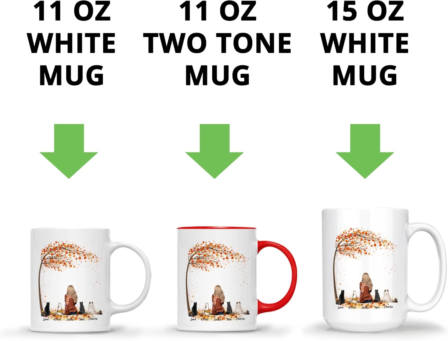 Gossby Taza de café personalizada con diseño de gato para mujer, regalo personalizado para mamá de gato con diseño, nombre, raza de gato,