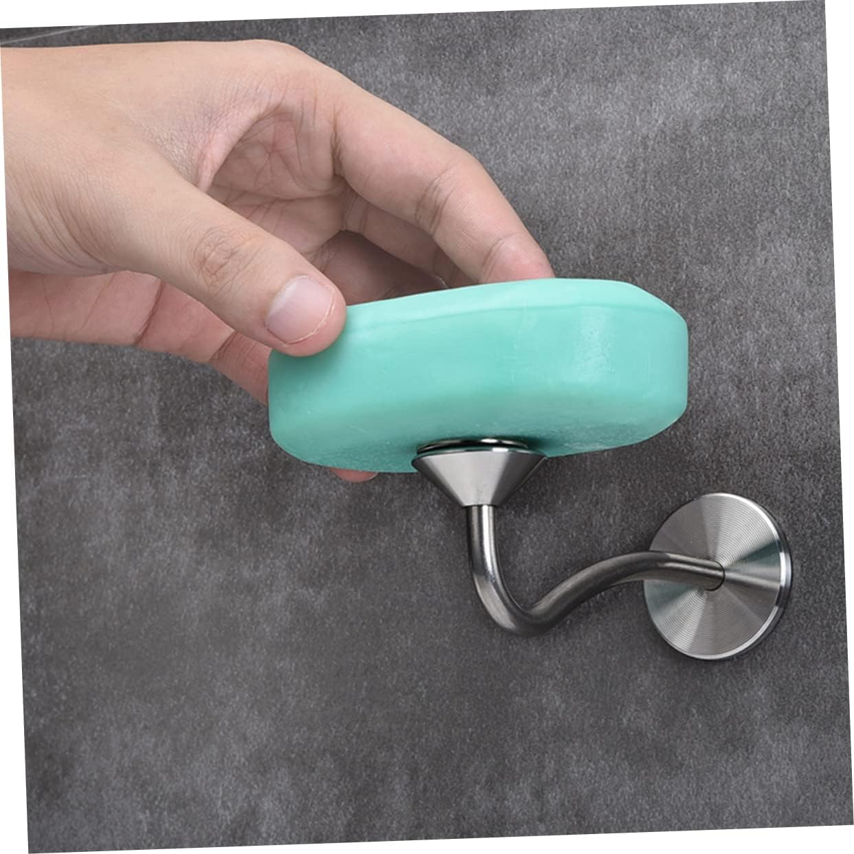 Alipis Soporte de jabón de acero inoxidable Soporte de barra de sonido Soporte de pared para aretes de pared Soporte de jabón de pared Organizador