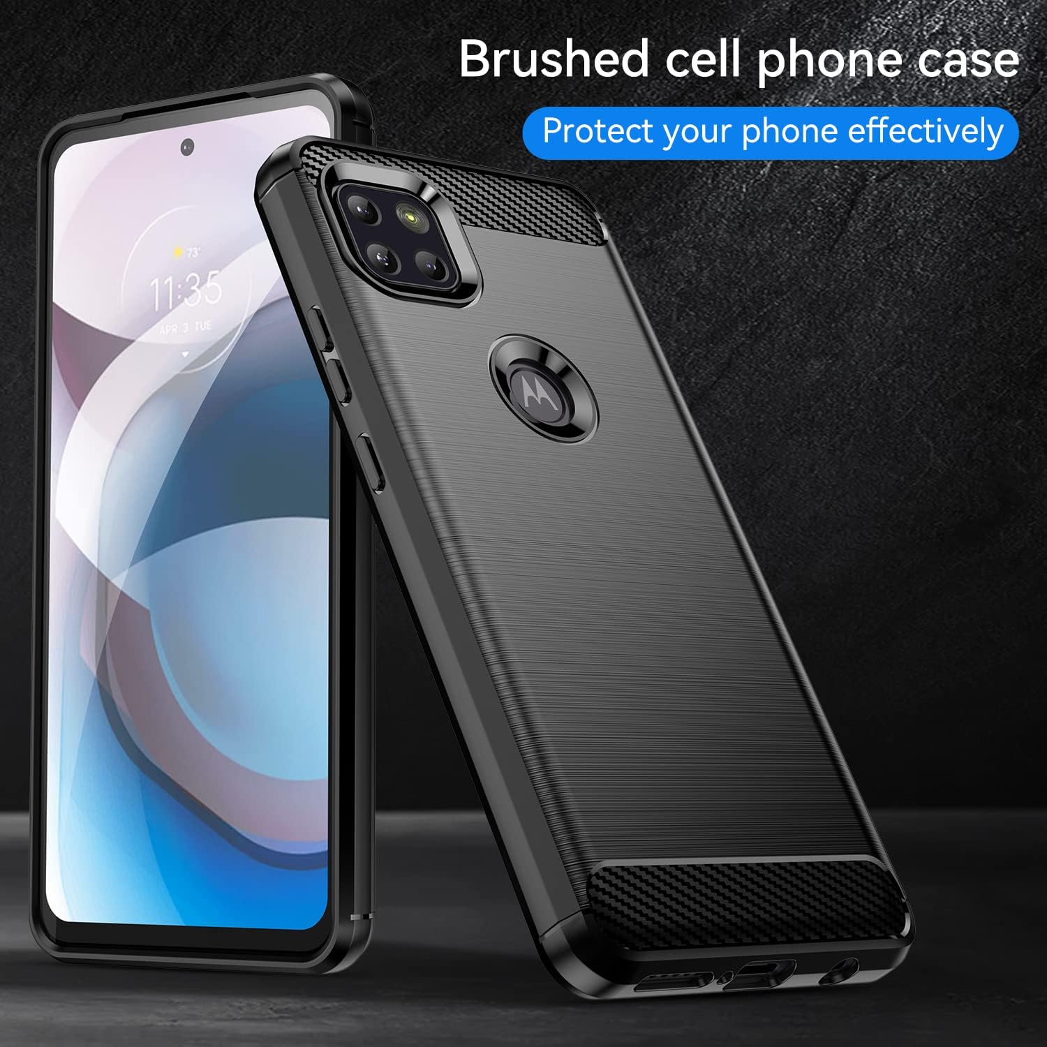 Asuwish Funda de teléfono para Moto One 5G AceMotorola G G5 2021 con protector de pantalla y delgada y suave TPU celular protectora MotoOne 1 One5G