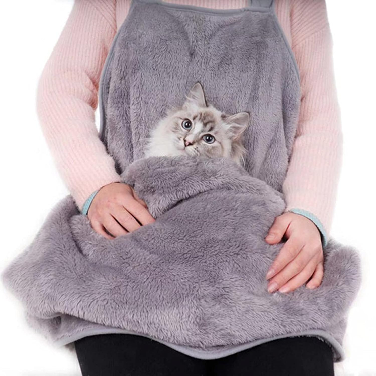 Portador para gatos y mascotas, delantal, chaleco suave, bolsa de transporte para mascotas en el hombro para mascotas, para mascotas, bolsa frontal