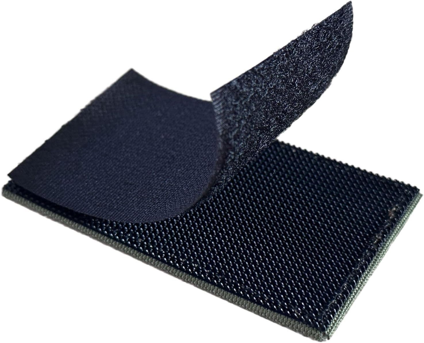 Parche de chaleco táctico IR infrarrojo de 2 x 3.5 pulgadas con respaldo de gancho para chaleco táctico (negro invertido)