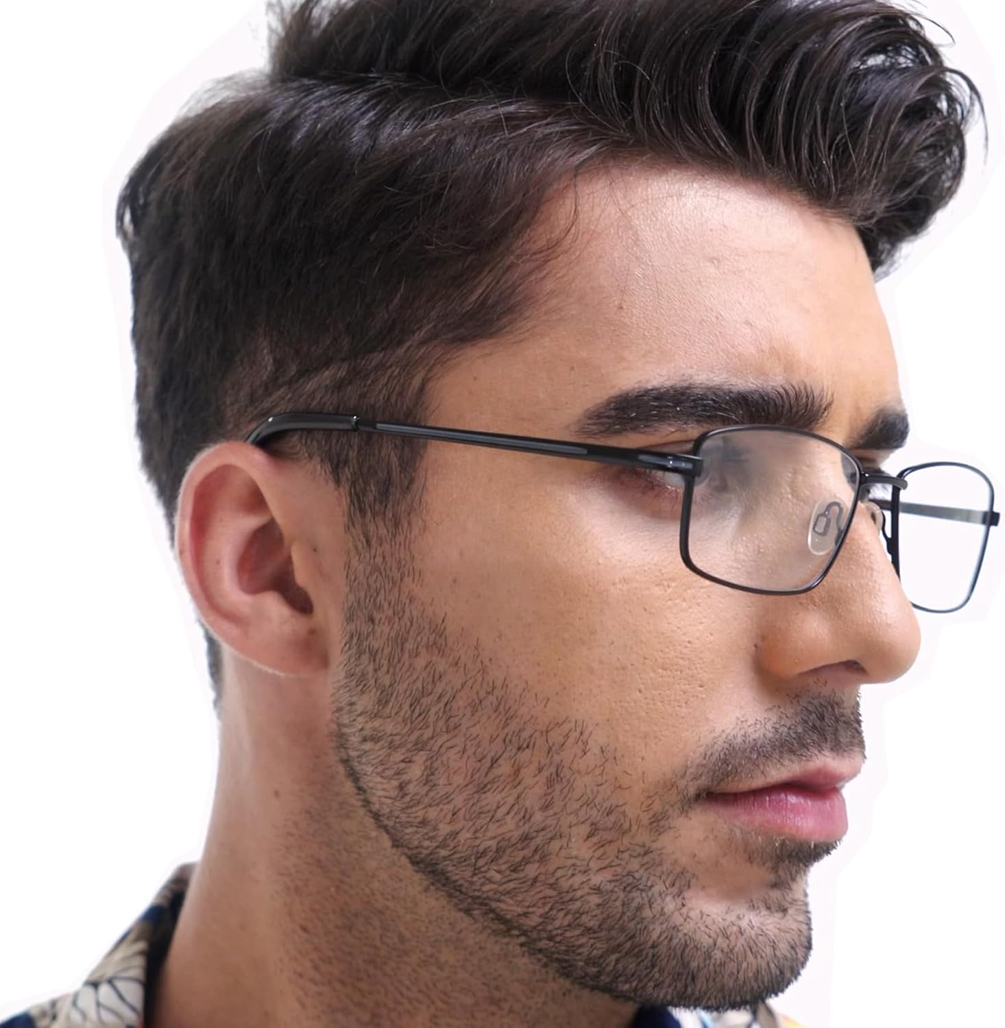 mrbobmslee 4 Pack Reading Glasses for Men, Computer Readers with Spring Hinge, Anti UV RayEye StrainGlare
