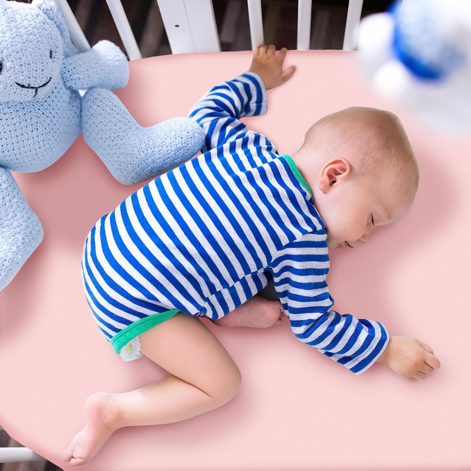 Juego de 4 sábanas para moisés de bebé, suaves y ajustables para bebés, niños y niñas, de algodón suave, bohemio, flores, funda de moisés, segura y