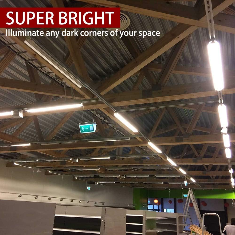 Kihung (12 paquetes de bombillas LED T8 de 4 pies, bombillas tipo B, 24 W, 3120 lúmenes, 6000 K, bombillas fluorescentes blancas de luz diurna de 48