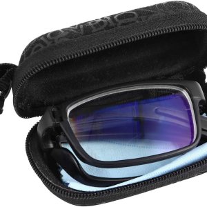 EXCEART – 1.0 gafas de miopía plegables gafas de lectura negras gafas de larga distancia con estuche portátil EXCEART – 1.0 gafas de miopía plegables gafas de lectura negras gafas de larga distancia con estuche portátil