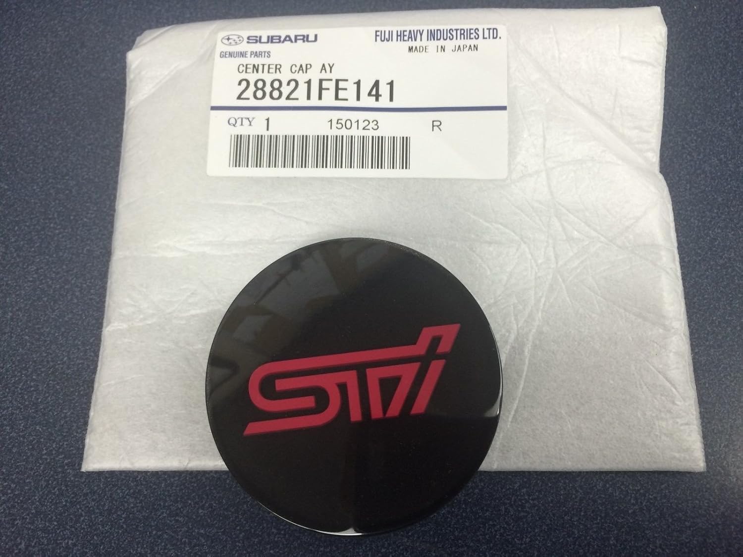 Tapa central de rueda STi Impreza WRX STi 28821FE141 2004-2018