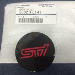 Tapa central de rueda STi Impreza WRX STi 28821FE141 2004-2018 Tapa central de rueda STi Impreza WRX STi 28821FE141 2004-2018