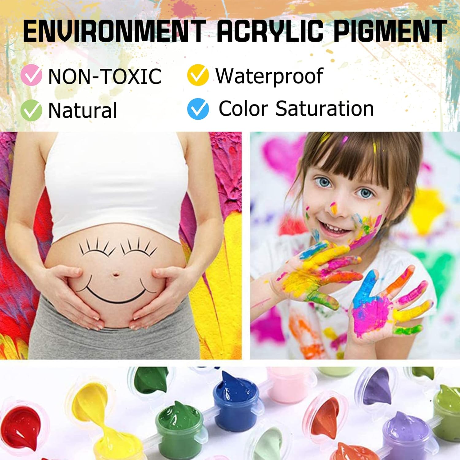 Perycomly Pintura por números para lienzo de adultos, paquete de 4 pinturas acrílicas de 16 x 20 pulgadas para puertas por números, kit de pintura