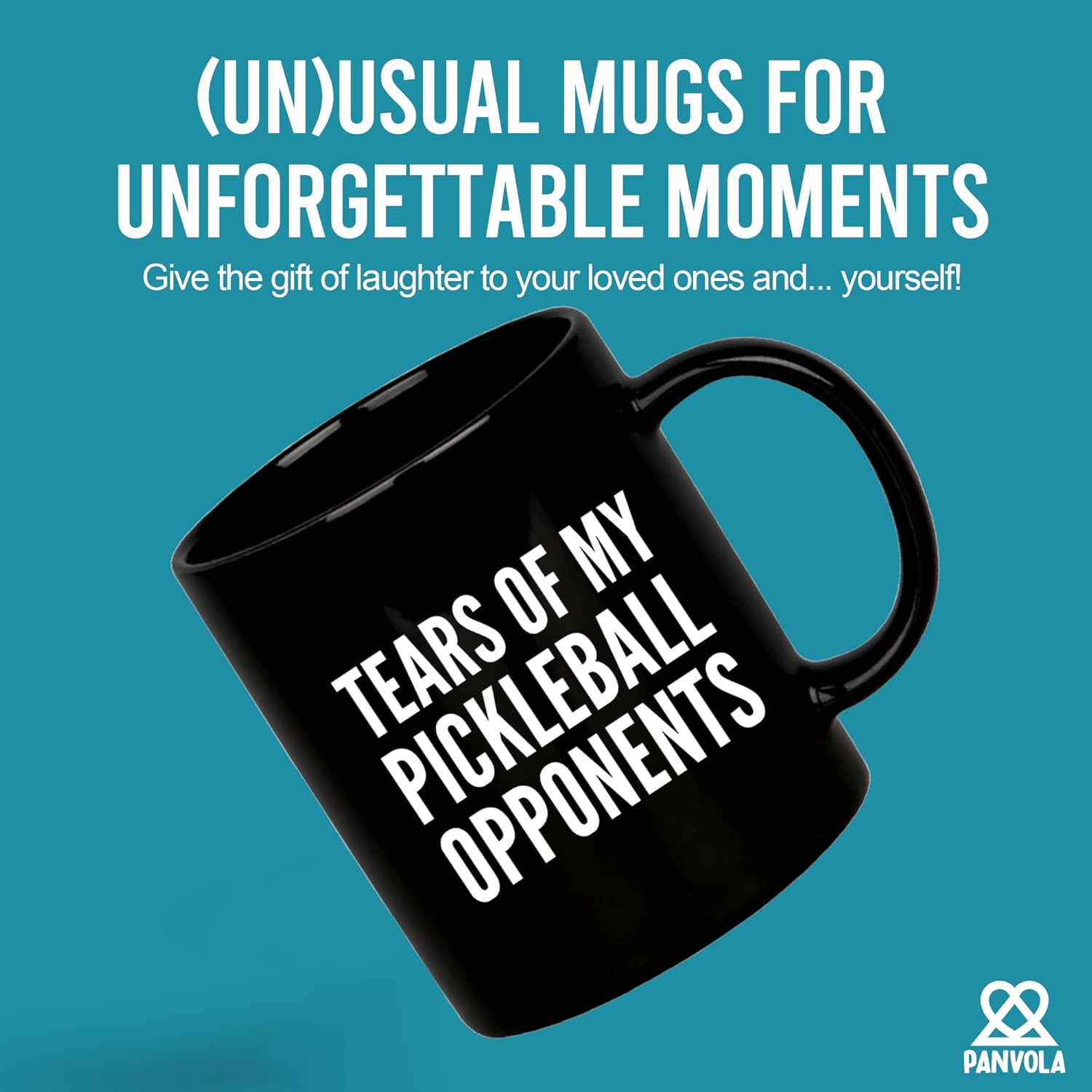 Panvola Tears of My Pickleball Opponents – Taza de cerámica para café, regalo para jugador deportivo, abuelo, abuela, marido, esposa, mamá, papá,