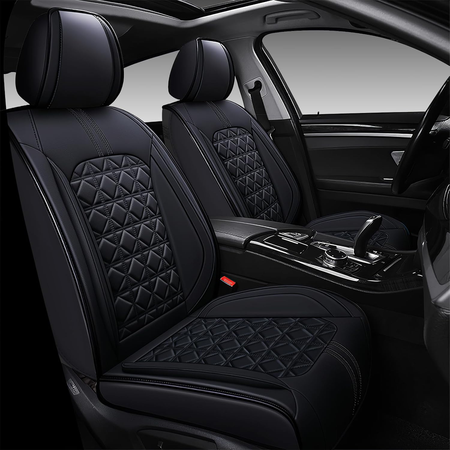 Fundas de asiento de automóvil para Volkswagen Beetle 2012-2019, funda de asiento de automóvil de cuero de alta calidad para 2 asientos, estándar,