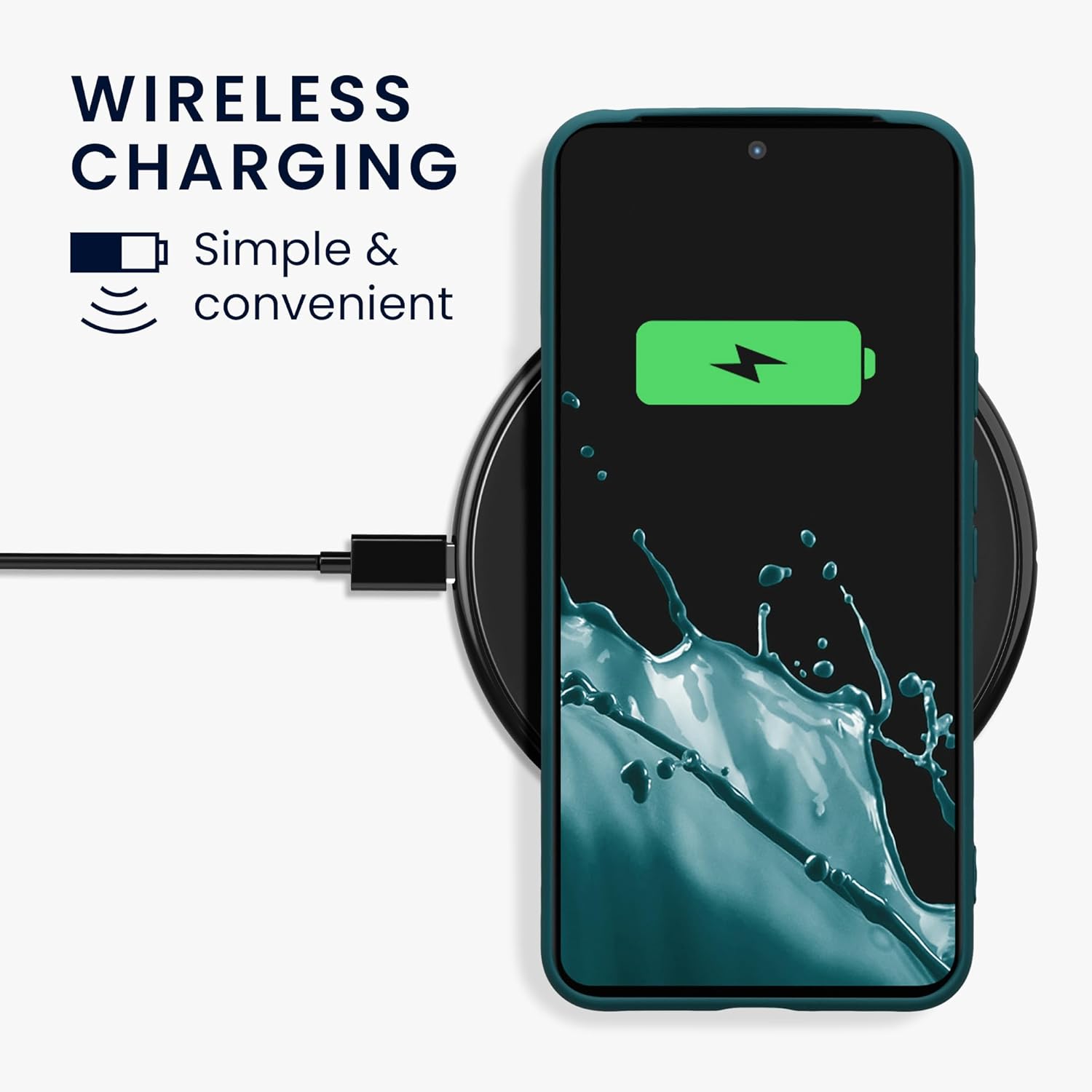 kwmobile Funda compatible con Google Pixel 8 – Funda protectora delgada de TPU con acabado mate suave – Verde azulado mate
