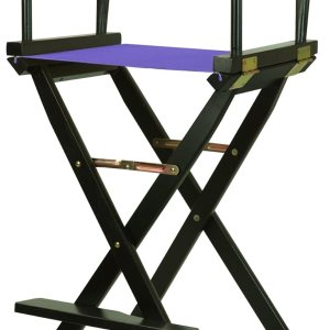 Casual Home 230-02021-41 – Silla de director de 30 in, marco negro, con lona color morado, altura de barra Casual Home 230-02021-41 – Silla de director de 30 in, marco negro, con lona color morado, altura de barra