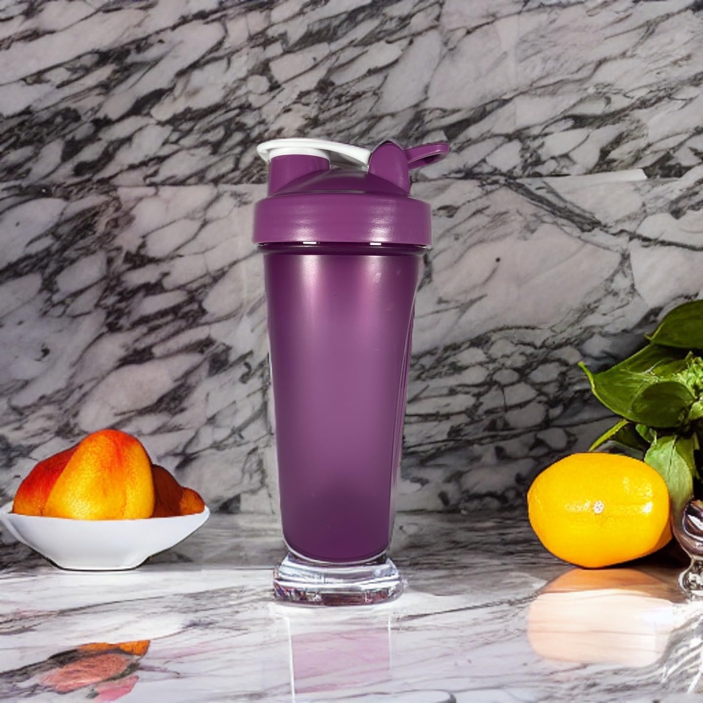 Vaso Shaker 20oz con bola licuadora y tapa (verde)