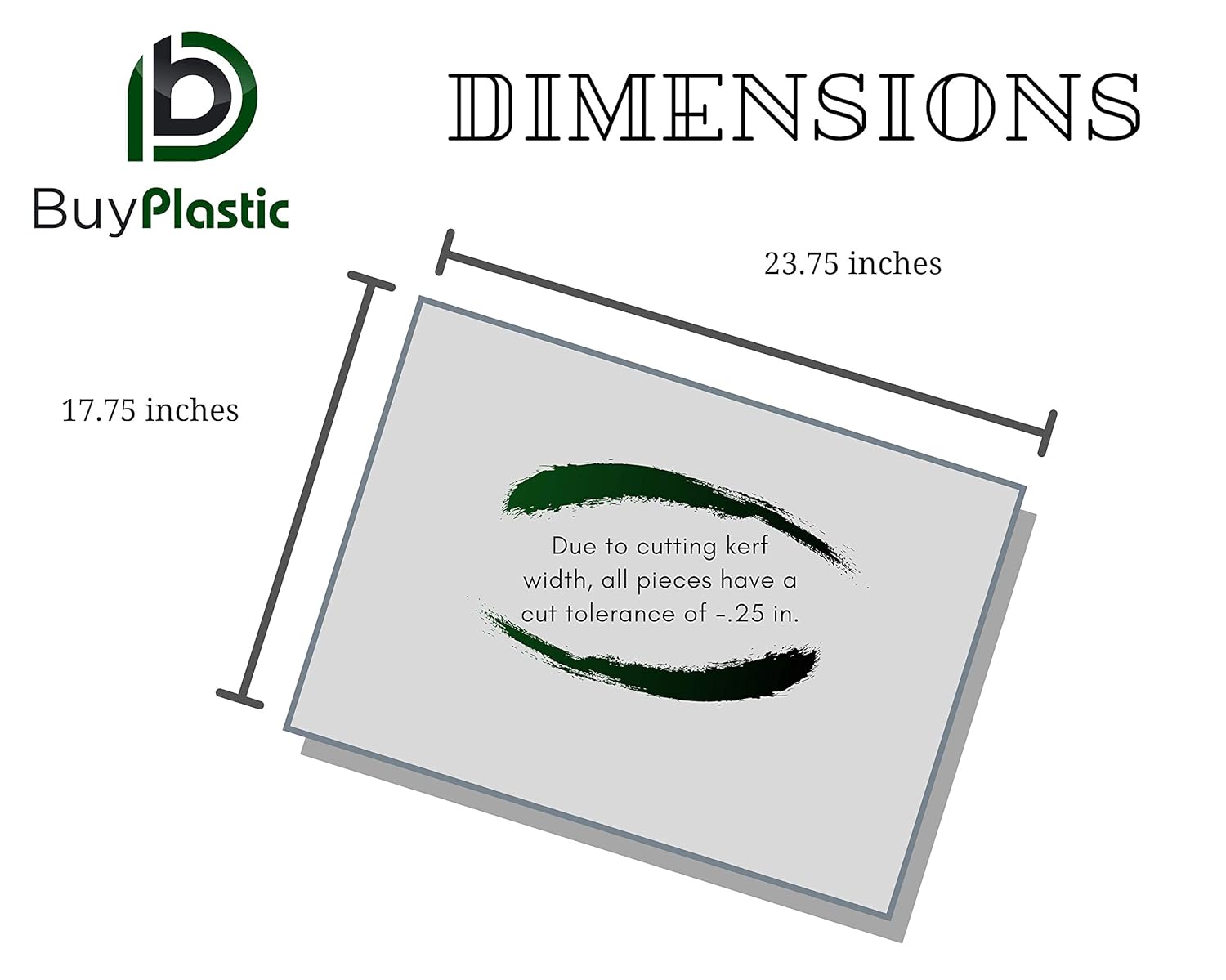 P-95 – Lámina de plástico de plexiglás acrílico incoloro, esmerilada, 18 pulgadas de grosor x 18 x 24 pulgadas y más, dimensiones del vidrio de