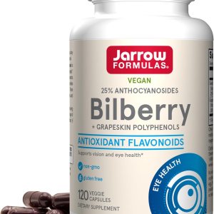 Jarrow Formulas Cápsulas de polifenoles de arándano y uva, 120 unidades, suplemento de arándano para ojos, suplemento antioxidante, para la salud Jarrow Formulas Cápsulas de polifenoles de arándano y uva, 120 unidades, suplemento de arándano para ojos, suplemento antioxidante, para la salud