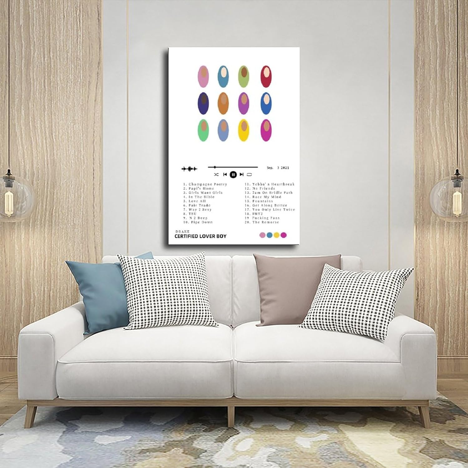 KANCH Drake – Póster certificado para la portada del álbum, póster de lienzo para decoración de dormitorio, paisaje deportivo, oficina, habitación,