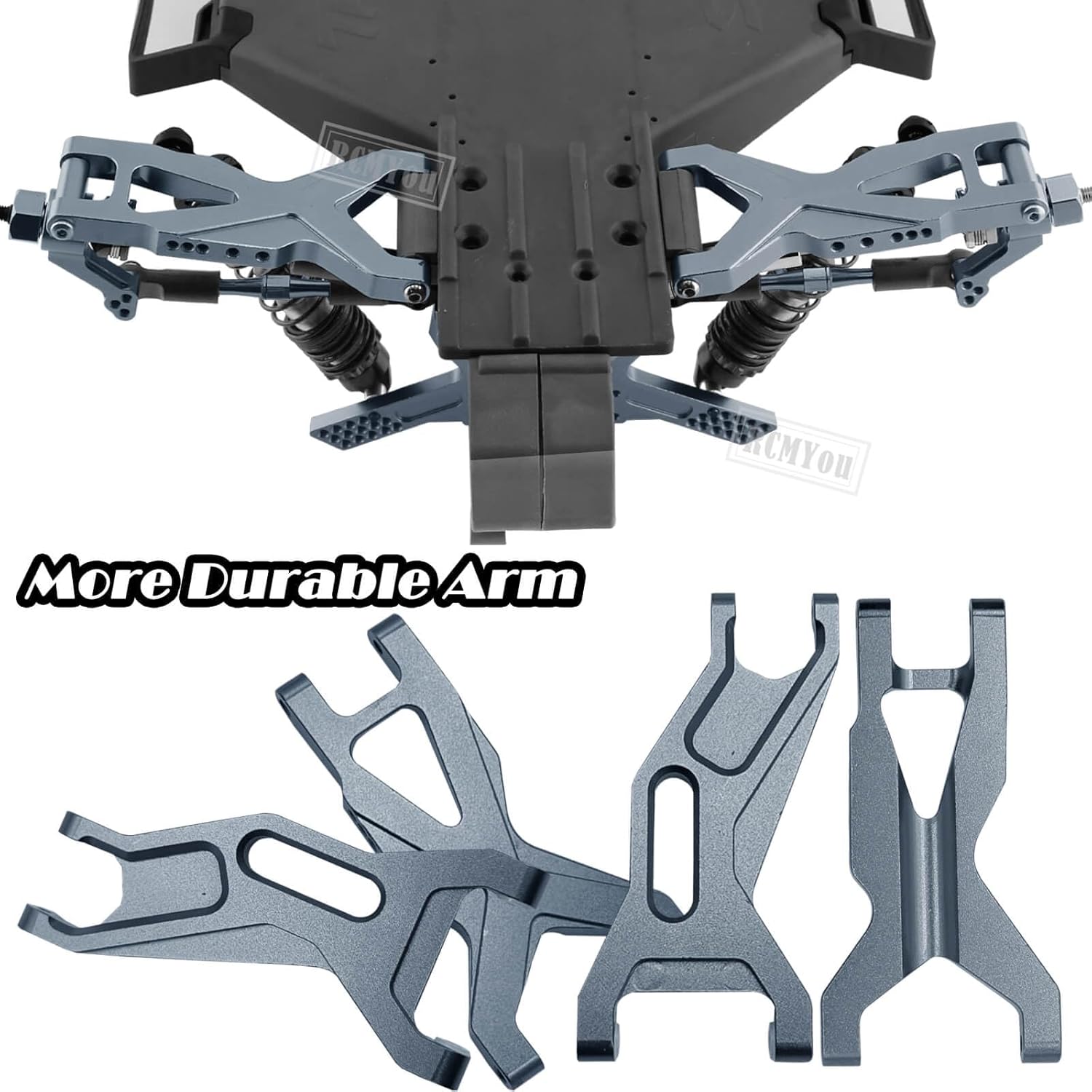 Pieza de actualizaciones para 110 Slash 2WDSlash 2WD VXL, aleación Big Bore RC amortiguador de choques, brazo de suspensión delantero trasero,
